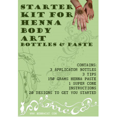 Hennacat First Timer's Mixology Starter Kit - Bottles and Paste (applicator bottles)